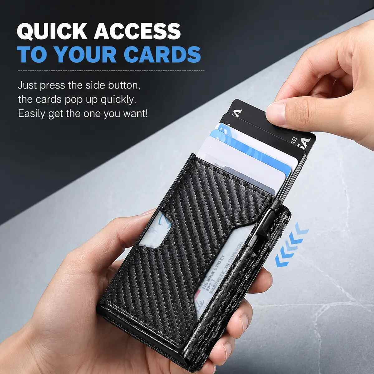 RFID Metal Pop-Up Men's Wallet