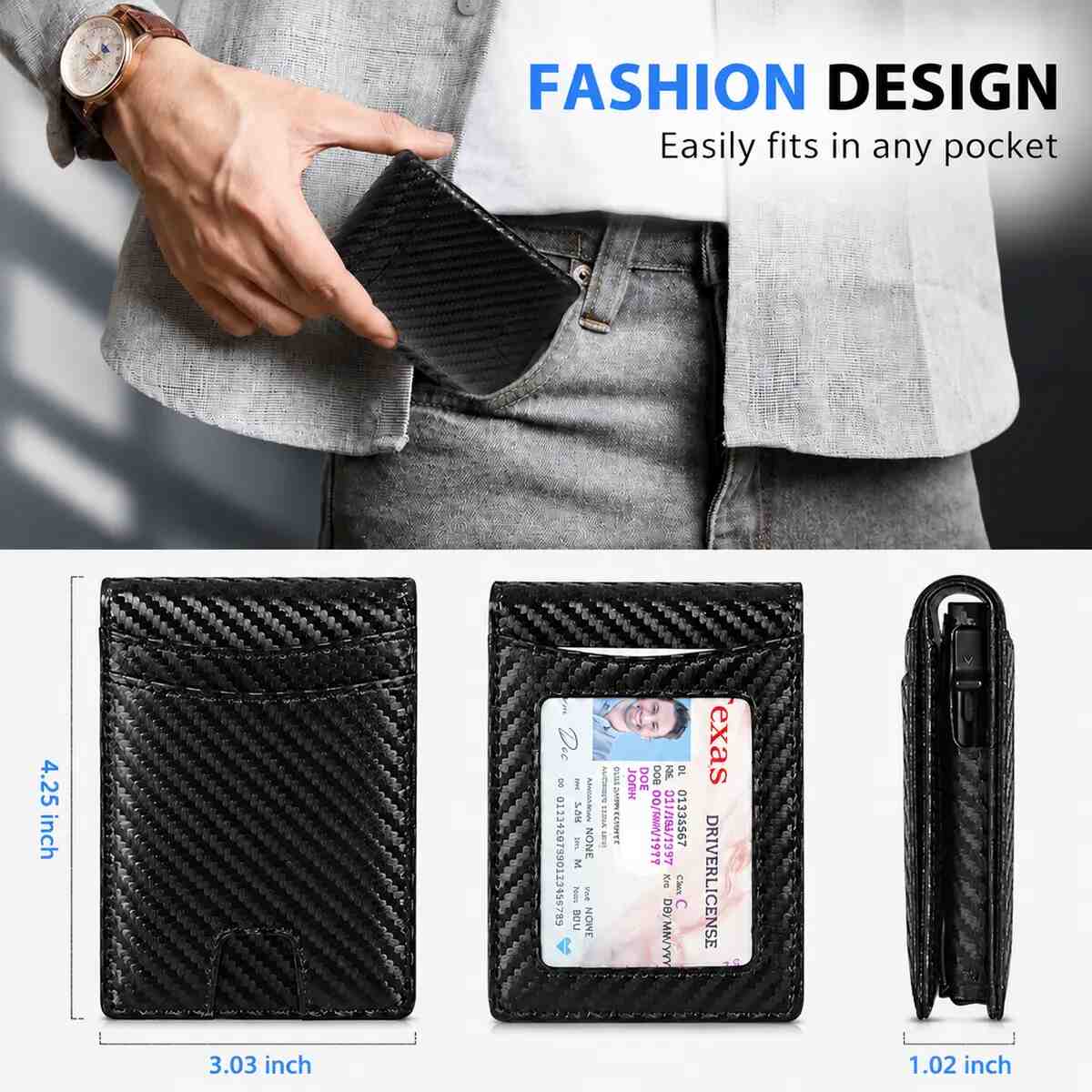 RFID Metal Pop-Up Men's Wallet