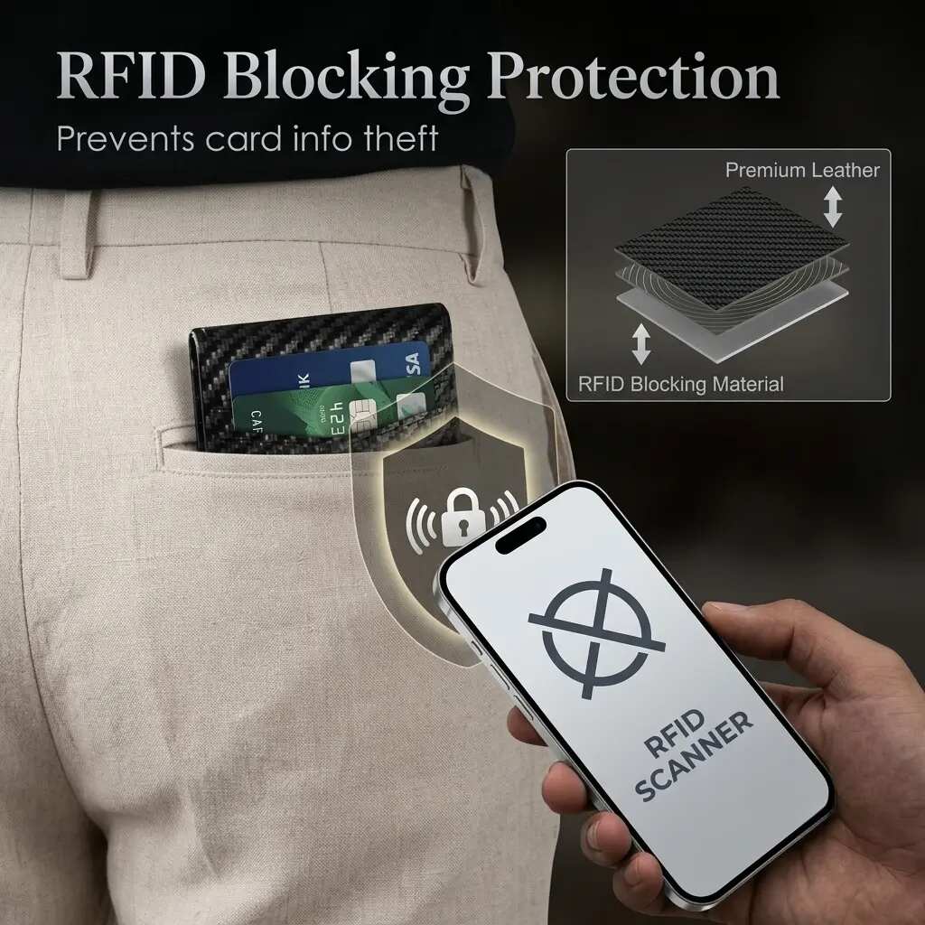 RFID Metal Pop-Up Men's Wallet