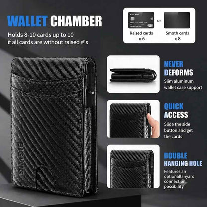 RFID Metal Pop-Up Men's Wallet