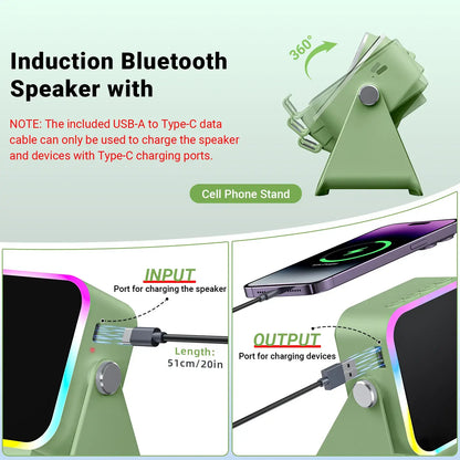 Instant Sensory Boost Wireless Induction Bluetooth Speaker