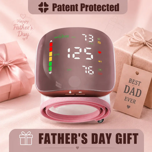 One-Touch Curved Screen Wrist Blood Pressure Monitor