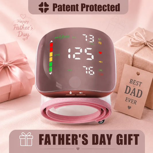 One-Touch Curved Screen Wrist Blood Pressure Monitor