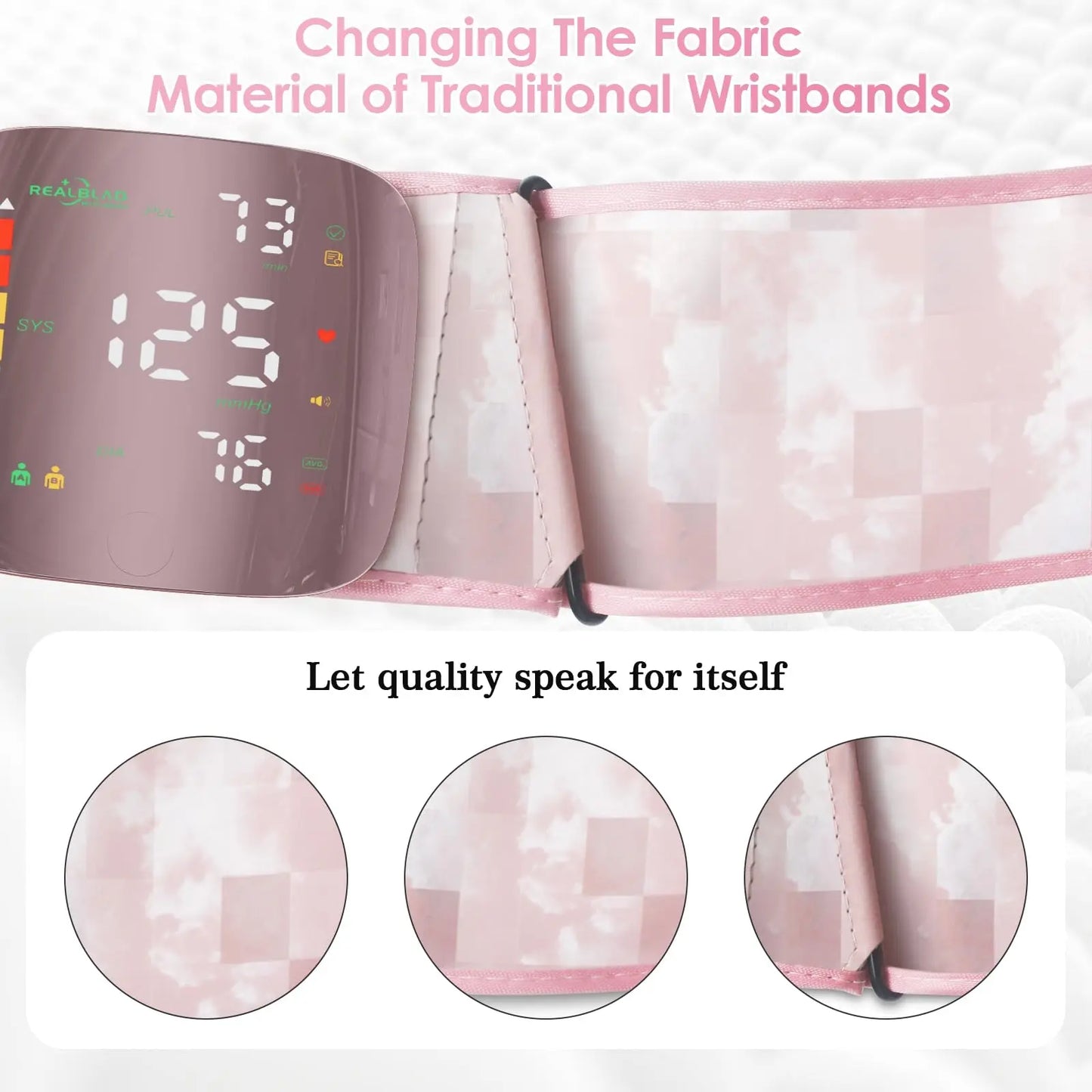 One-Touch Curved Screen Wrist Blood Pressure Monitor