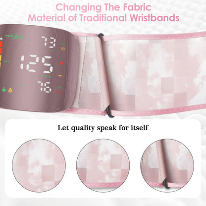 One-Touch Curved Screen Wrist Blood Pressure Monitor