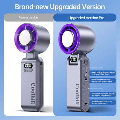 Portable Handheld Fan with Instant Ice Cooling Semiconductor Tech