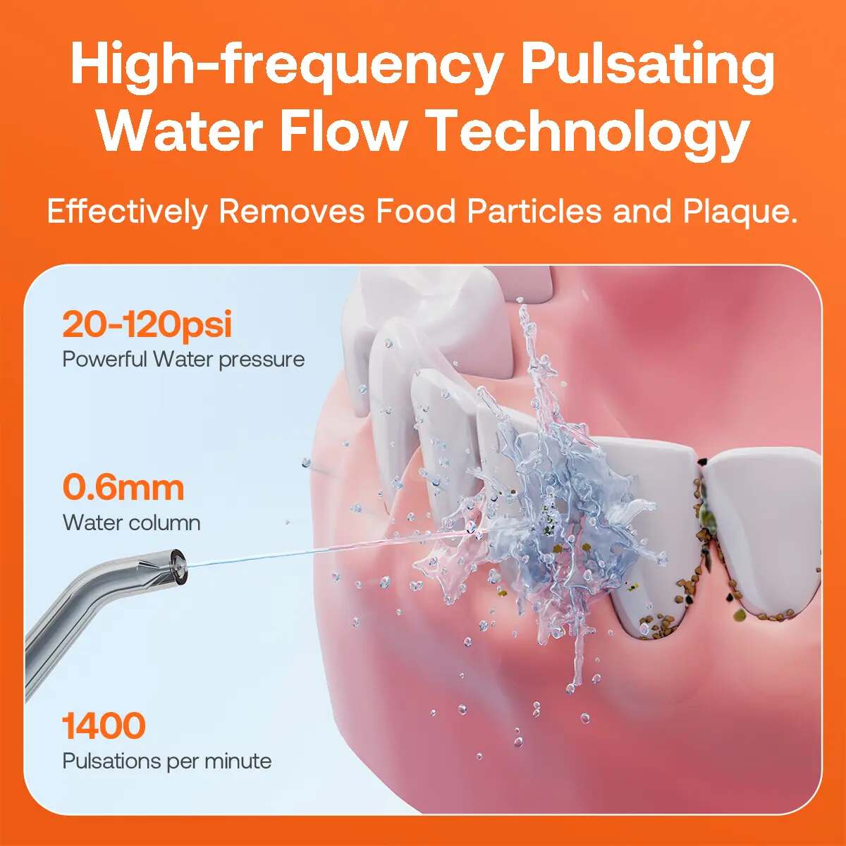 2-in-1 Whitening & Deep Clean Cordless Water Flosser Dental Kit