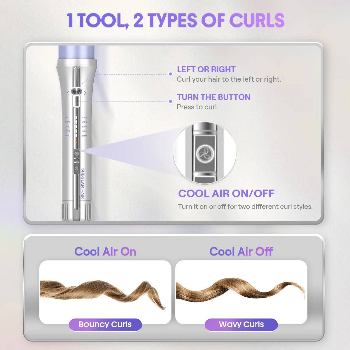 Cooling Airflow Automatic Curling Iron