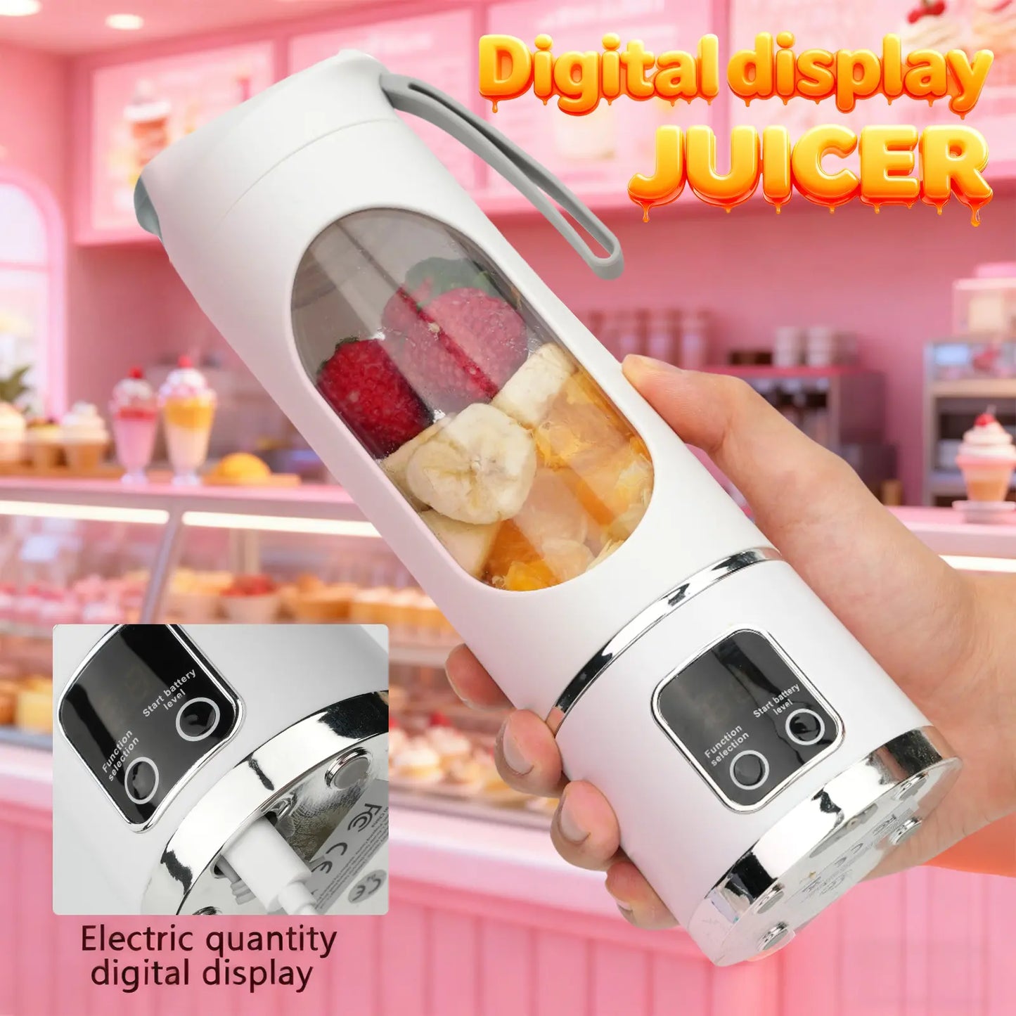 Ultra-Portable High-Capacity Personal Blender for Smoothies & Shakes