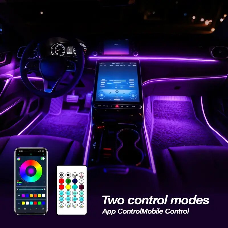 Music-Sync RGB Car Interior Lights