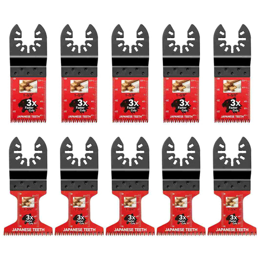 Japanese Tooth Oscillating Saw Blades 10-Pack