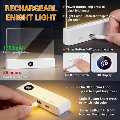 Ultra-Thin Rechargeable LED Flat Reading Light