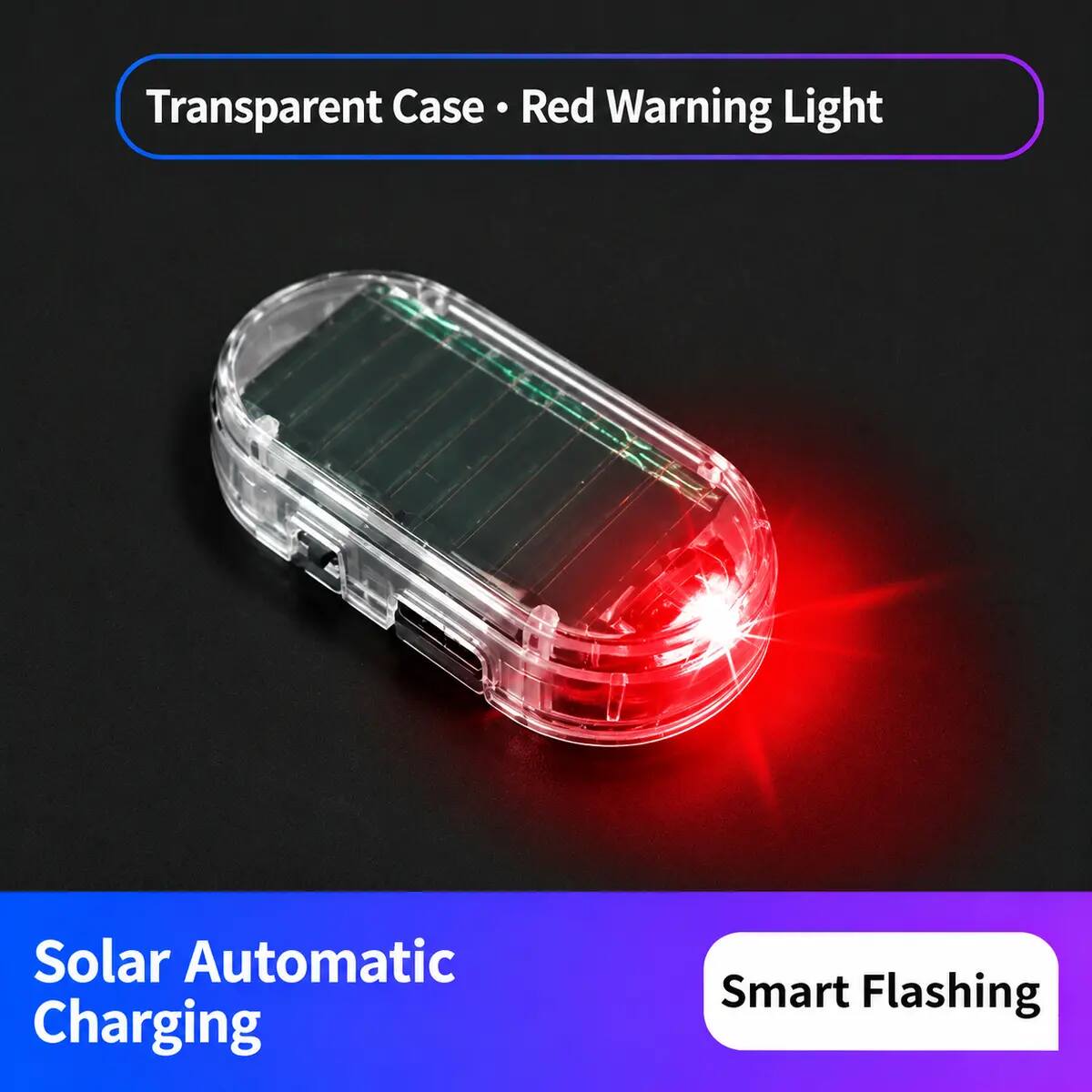 Solar Fake Car Alarm Warning Light