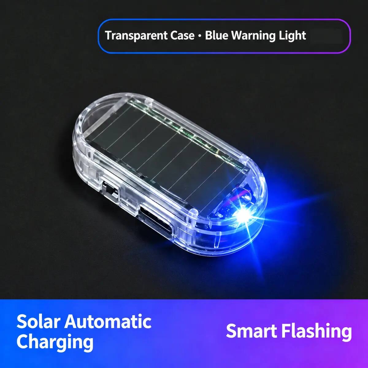 Solar Fake Car Alarm Warning Light
