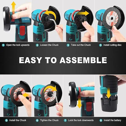 12V Brushless Angle Grinder Kit with 2 Batteries