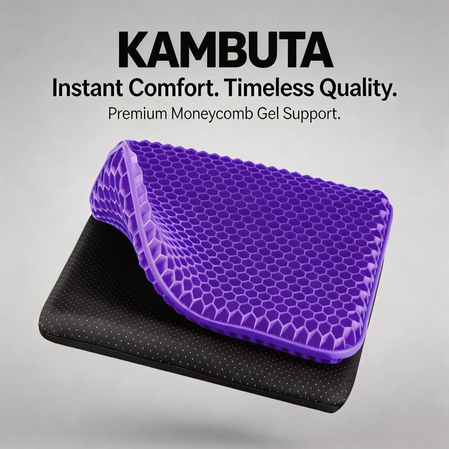 Double-Thick Gel Seat Cushion Honeycomb Breathable Non-Slip Cover