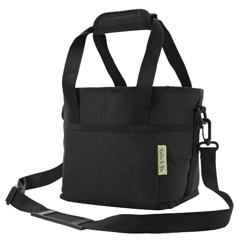 Family Size 4 Compartment Drink Bag, Multiple Tumbler Carrier Caddy Drinkware Insulated Sturdy Bottle