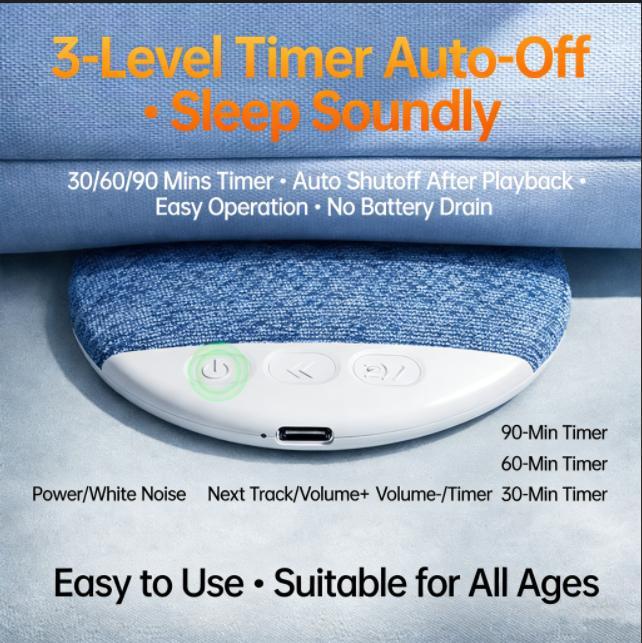 🔥 Holiday Sale 🎁 Ultra-Thin Bluetooth Pillow Speaker for Sleeping, Compatible with Android & iOS
