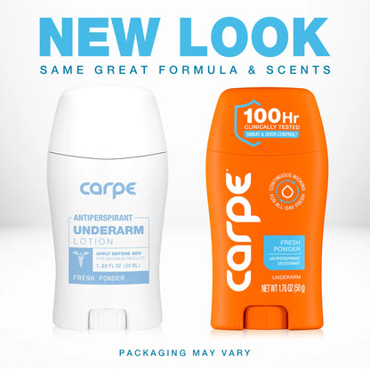 Carpe Deodorant Antiperspirant - 100Hr Clinically Tested Sweat & Odor Control