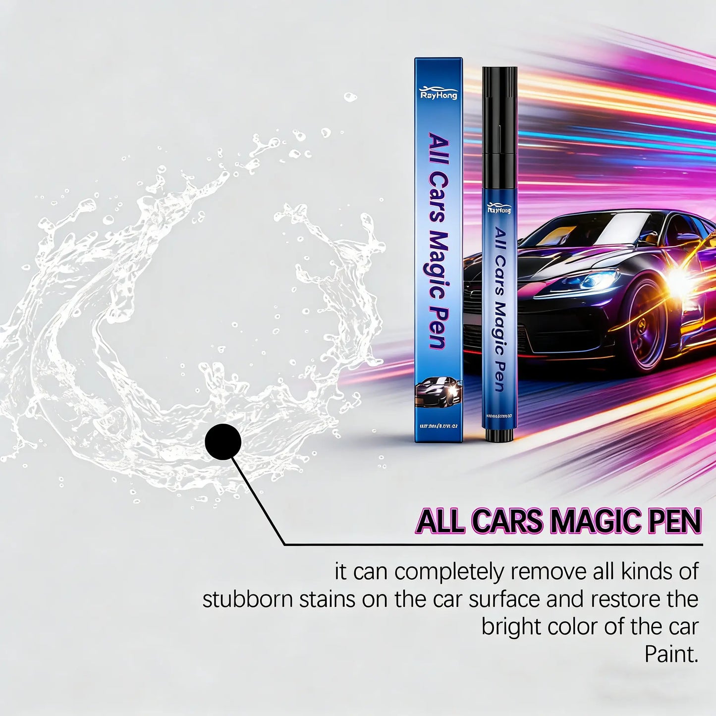Magic Car Scratch Removal Pen | Easy DIY Auto Paint Touch-Up Pen | Quick Scratch Repair & Gloss Restoration | Portable Car Care Essential for All Vehicles