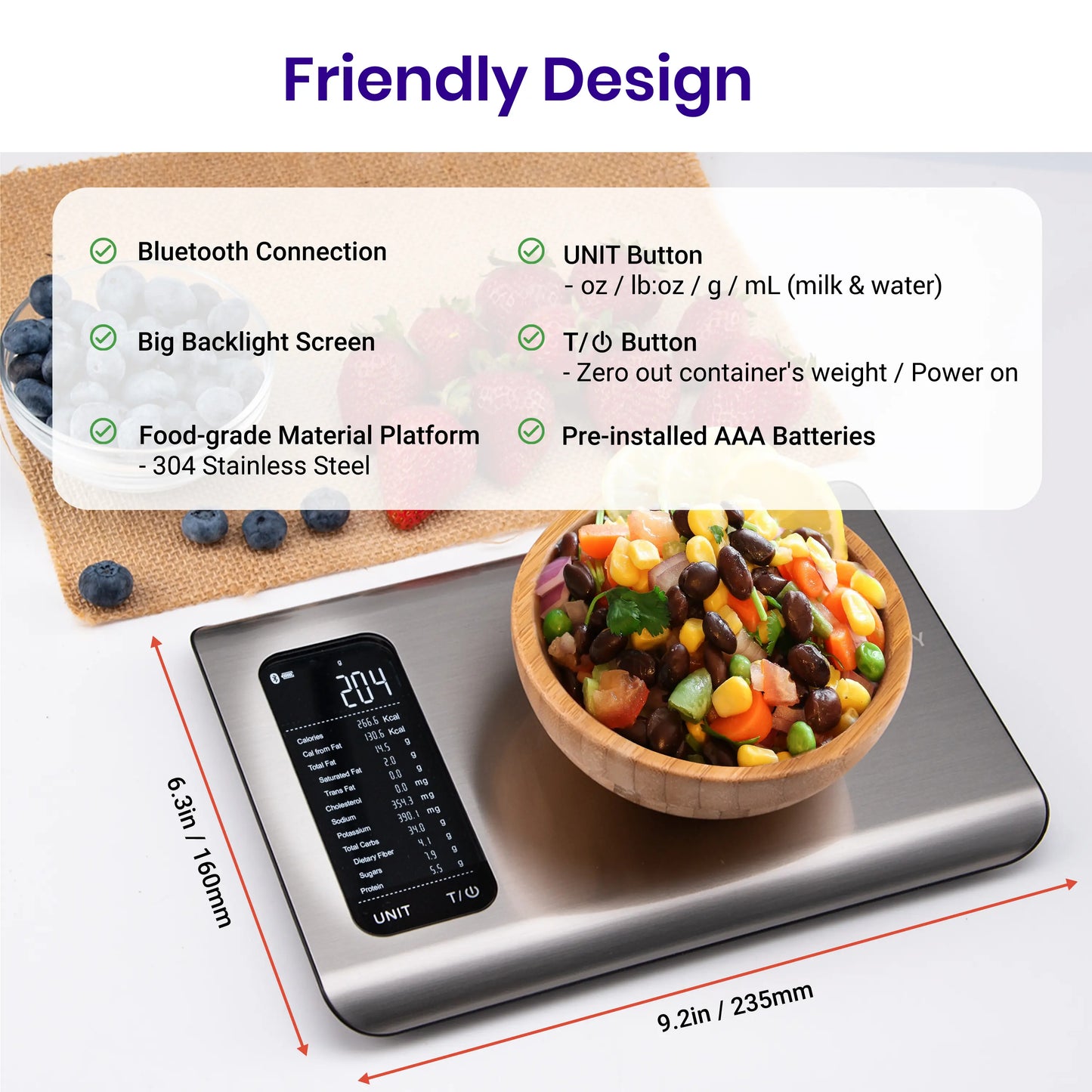 Etekcity ESN00 AI Smart Food Scale