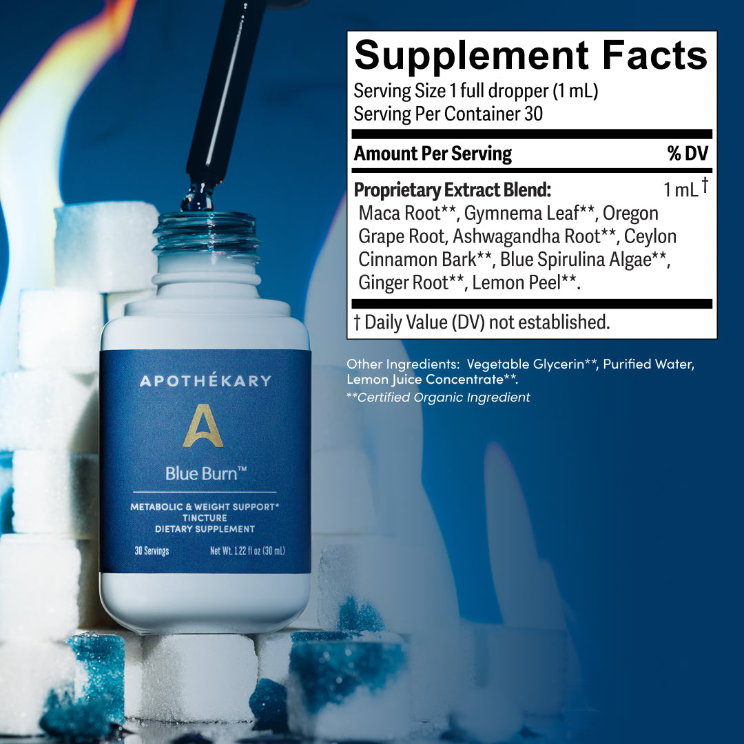 Apothékary Blue Burn® Metabolic & Weight Support Liquid Herbal Drops