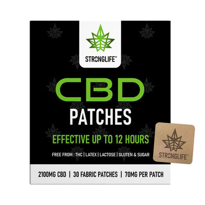 Stronglife CBD Patches - Fabric and Clear Patches - 70mg per Patch