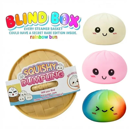 Expressive Big Dumpling Squishy - Blind Box, Mysecret Bun Fidget Toy