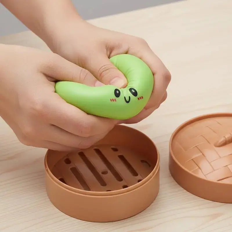 Expressive Big Dumpling Squishy - Blind Box, Mysecret Bun Fidget Toy
