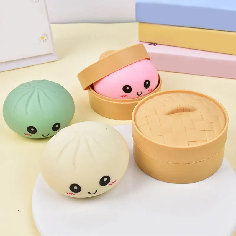 Expressive Big Dumpling Squishy - Blind Box, Mysecret Bun Fidget Toy