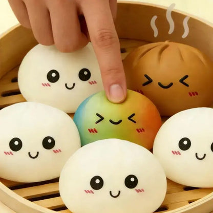 Expressive Big Dumpling Squishy - Blind Box, Mysecret Bun Fidget Toy