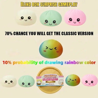 Expressive Big Dumpling Squishy - Blind Box, Mysecret Bun Fidget Toy