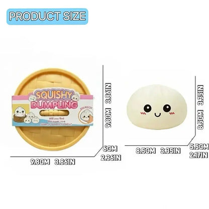 Expressive Big Dumpling Squishy - Blind Box, Mysecret Bun Fidget Toy