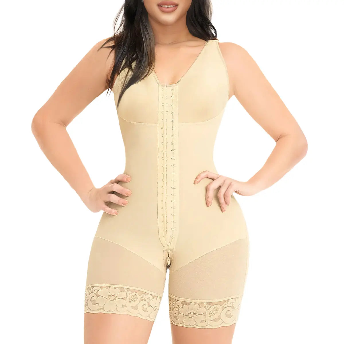 YIANNA Fajas Colombianas Shapewear for Women Tummy Control Full Shapewear Butt Lifter with Hooks Closure SpringStatements