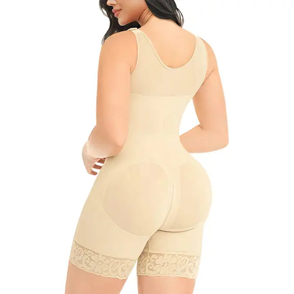 YIANNA Fajas Colombianas Shapewear for Women Tummy Control Full Shapewear Butt Lifter with Hooks Closure SpringStatements