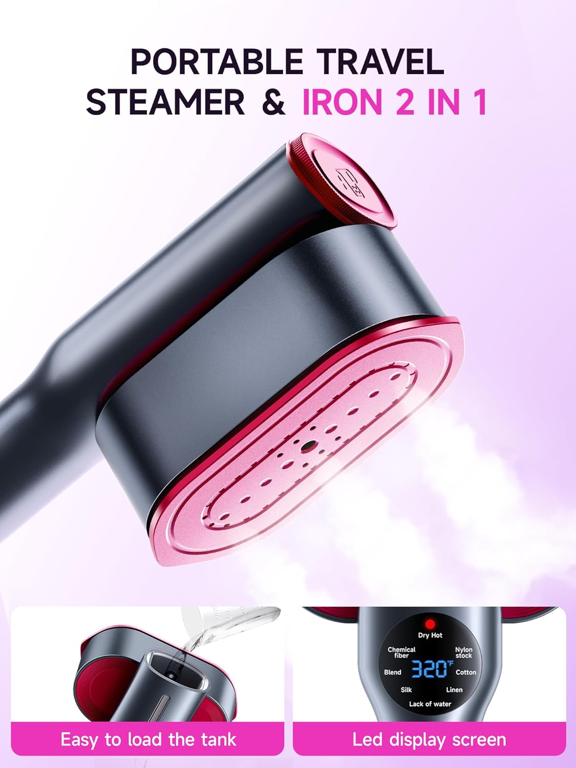 Dr.Flash™ Official | Fast Heat-Up 2-in-1 Garment Steamer& Travel Essentials