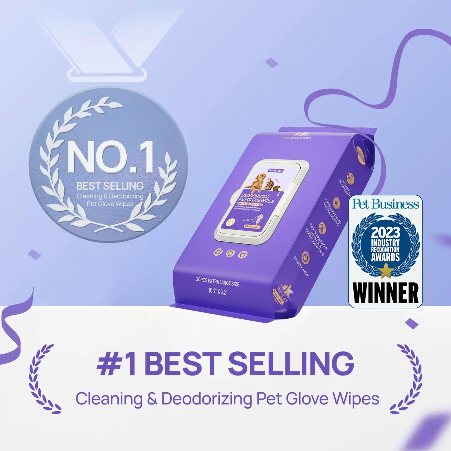 HICC PET Glove Wipes