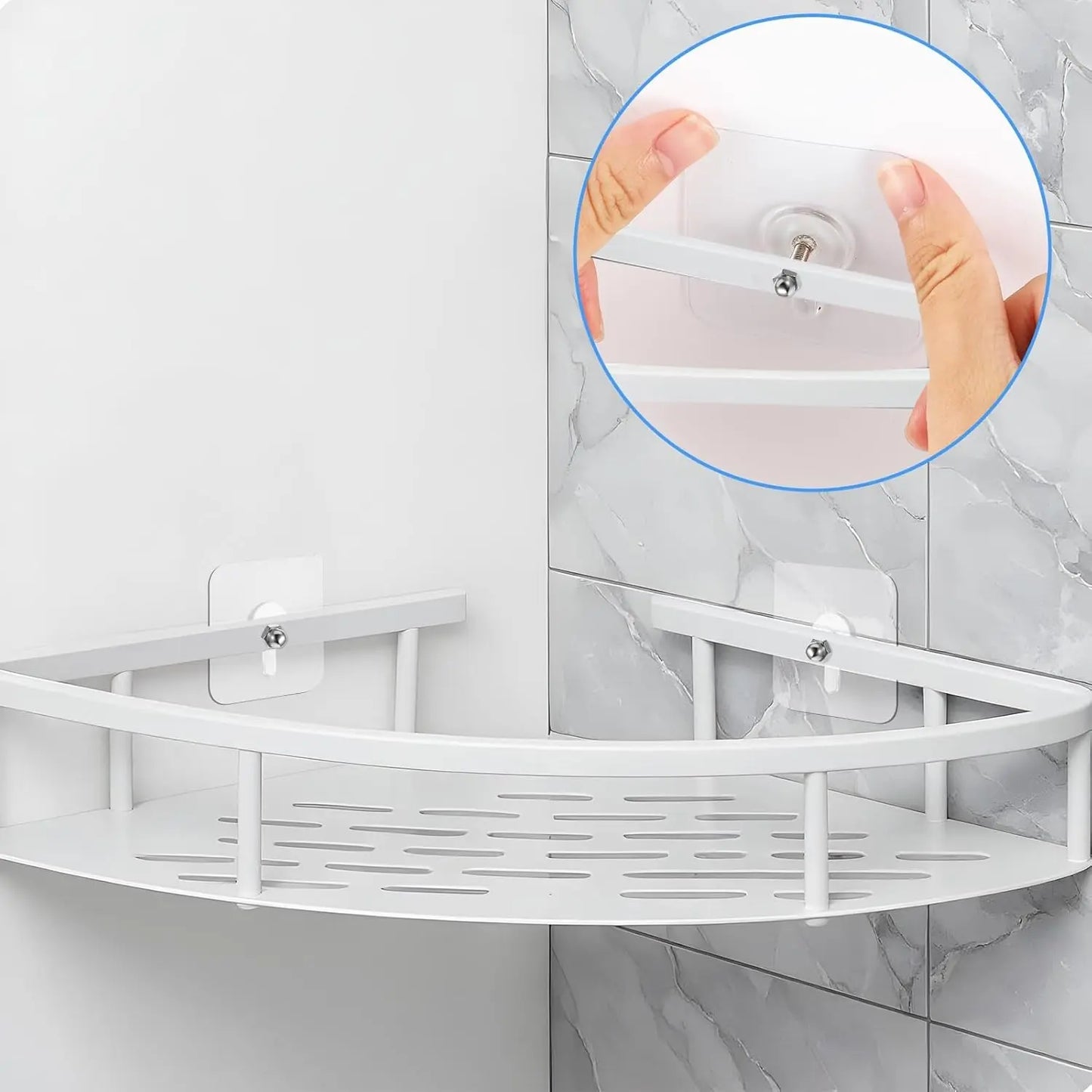 (50PCS) Adhesive Frame Hooks Wall Mount Self-Adhesive Hooks Suitable for Bathroom and Kitchen Decoration