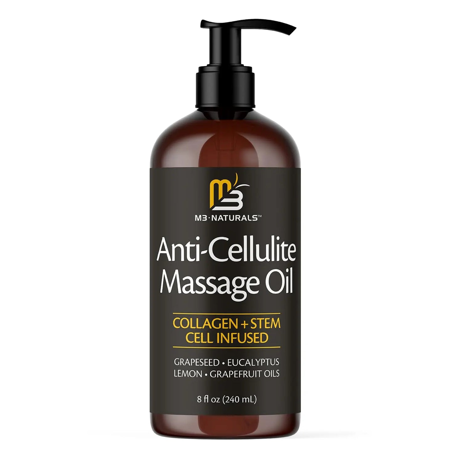 M3 Naturals Cellulite Massage Oil 8oz