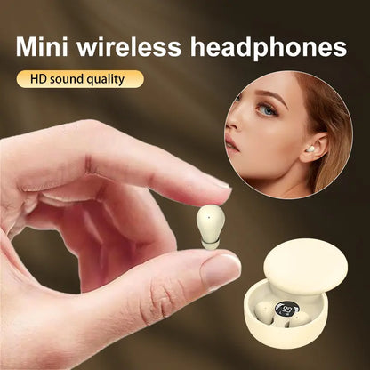 MSHUKCOE Mini Invisible Headphones Bluetooth 5.4 True Wireless In-Ear Earphones