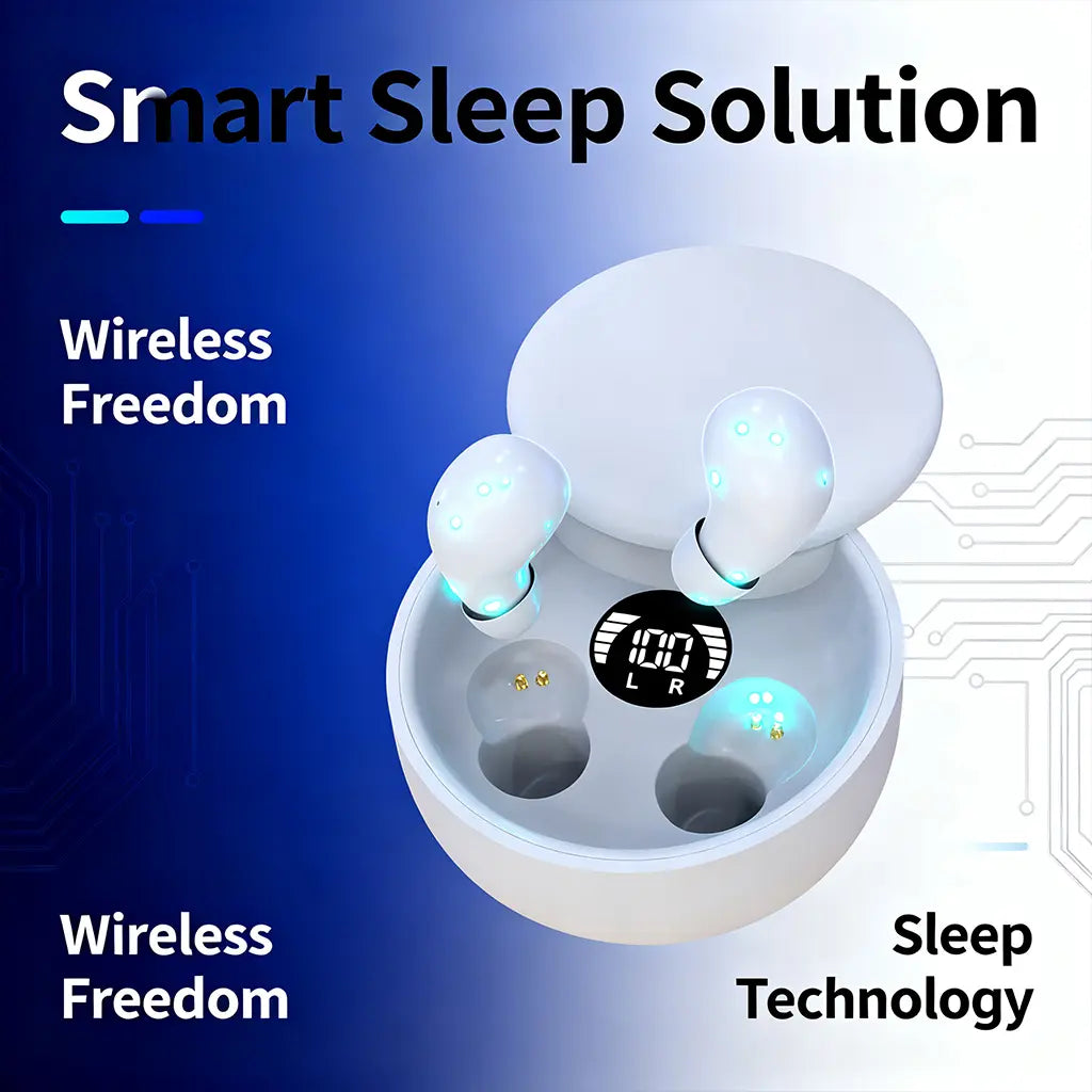 MSHUKCOE Mini Invisible Headphones Bluetooth 5.4 True Wireless In-Ear Earphones