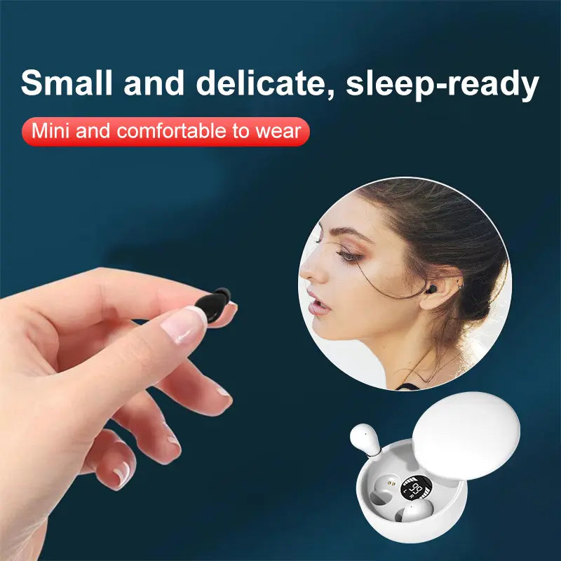 MSHUKCOE Mini Invisible Headphones Bluetooth 5.4 True Wireless In-Ear Earphones