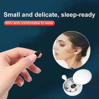 MSHUKCOE Mini Invisible Headphones Bluetooth 5.4 True Wireless In-Ear Earphones