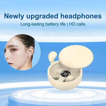 MSHUKCOE Mini Invisible Headphones Bluetooth 5.4 True Wireless In-Ear Earphones