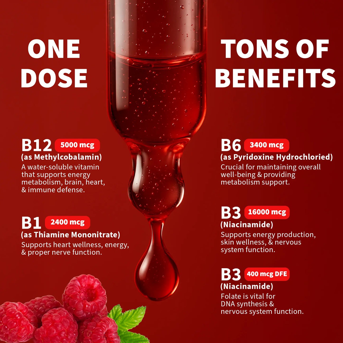 NUSAVA Vitamin B12 Liquid Drops, Vitamin B Complex