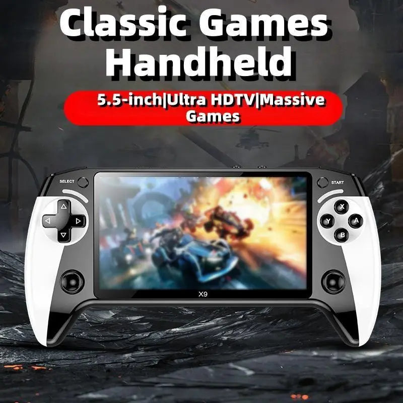 Portable Retro Game Console, 5.5-Inch Large Screen