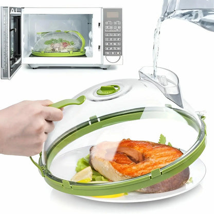 UFORU Microwave Splatter Cover with Water Steamer