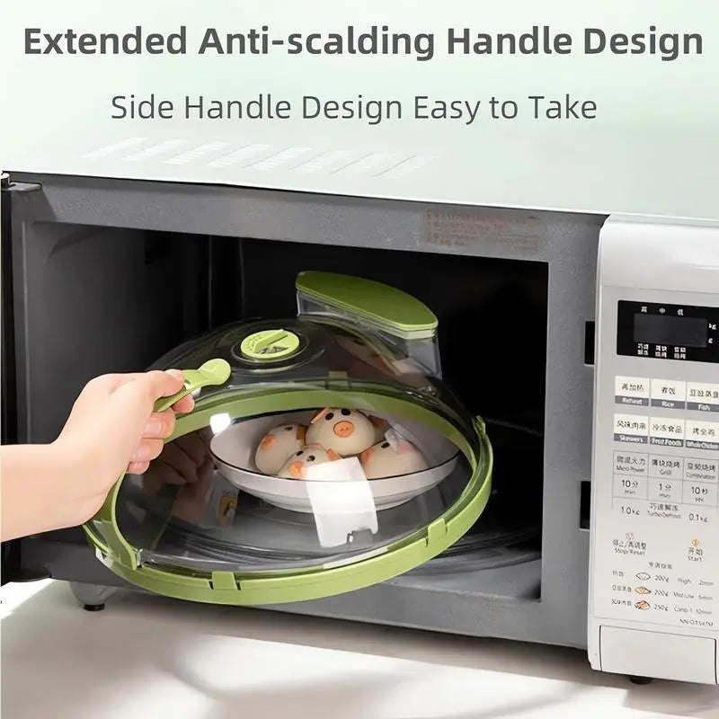 UFORU Microwave Splatter Cover with Water Steamer